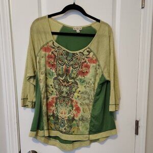 Live And Let Live Womens Blouse Size 1x